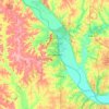 Topografische Karte Leavenworth, Höhe, Relief
