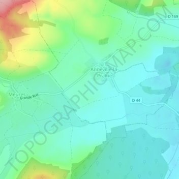 Topografische Karte En Champigneule, Höhe, Relief