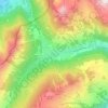 Topografische Karte Morgins, Höhe, Relief