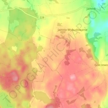 Topografische Karte Wilhelminenhof, Höhe, Relief