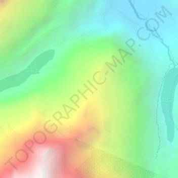 Topografische Karte Kordilleren, Höhe, Relief