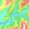 Topografische Karte A Veiga da Sarza, Höhe, Relief