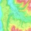 Topografische Karte Pian del Troglio, Höhe, Relief