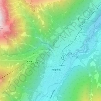 Topografische Karte Plöven, Höhe, Relief