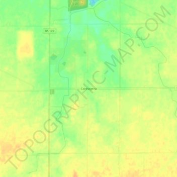 Topografische Karte Carthagena, Höhe, Relief