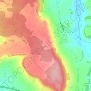 Topografische Karte Sur le Château, Höhe, Relief