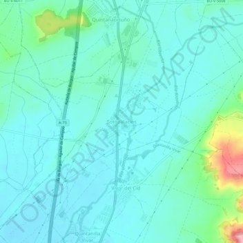 Topografische Karte Sotopalacios, Höhe, Relief