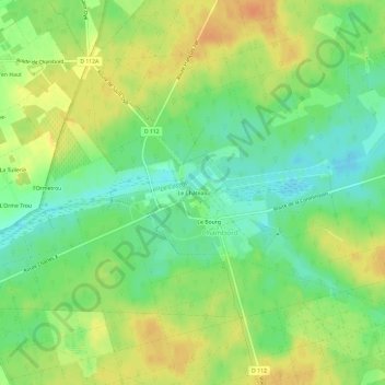 Topografische Karte Le Château, Höhe, Relief