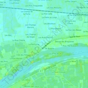 Topografische Karte La Hâterie, Höhe, Relief