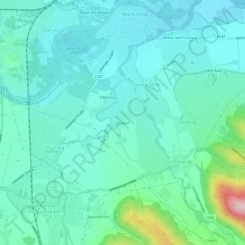 Topografische Karte Unzdorf, Höhe, Relief
