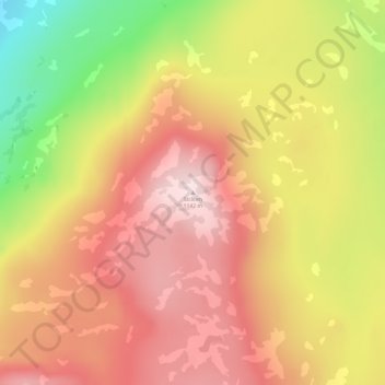 Topografische Karte Stråten, Höhe, Relief