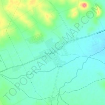 Topografische Karte Borj El Amri, Höhe, Relief