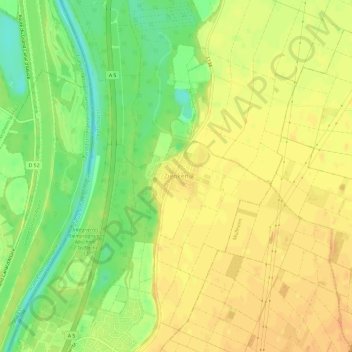 Topografische Karte Zienken, Höhe, Relief