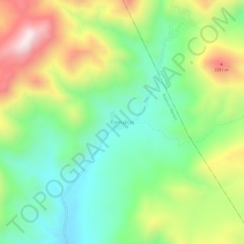 Topografische Karte Pamuktaş, Höhe, Relief