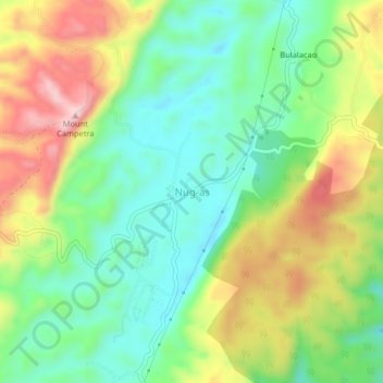 Topografische Karte Nug-as, Höhe, Relief