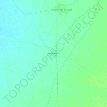 Topografische Karte Hiran Khuri, Höhe, Relief