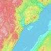 Topografische Karte Cran Rouge, Höhe, Relief