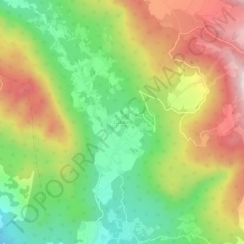 Topografische Karte Lukovo, Höhe, Relief