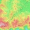 Topografische Karte Blue Jay, Höhe, Relief