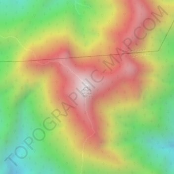 Topografische Karte Mount Amuyao, Höhe, Relief