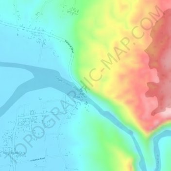 Topografische Karte Callao Cave, Höhe, Relief