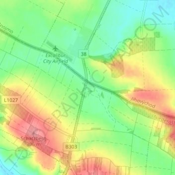 Topografische Karte Kleinhaugsdorf, Höhe, Relief