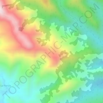 Topografische Karte El Venado, Höhe, Relief