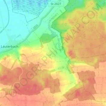Topografische Karte Illemad, Höhe, Relief