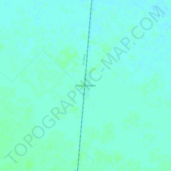 Topografische Karte Plaza Montero, Höhe, Relief