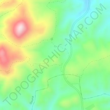 Topografische Karte Gomera, Höhe, Relief