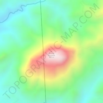Topografische Karte Mount Mayapay, Höhe, Relief
