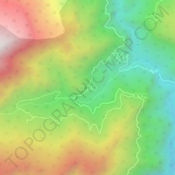 Topografische Karte Rongthangjurpam, Höhe, Relief