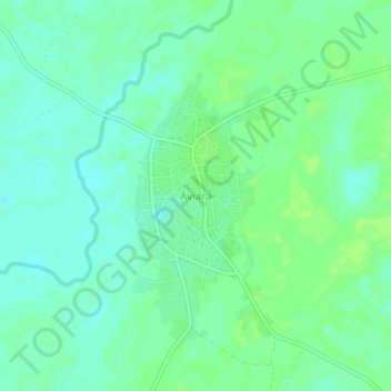 Topografische Karte Aviara, Höhe, Relief