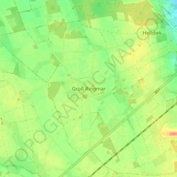 Topografische Karte Groß Ringmar, Höhe, Relief