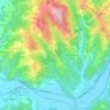 Topografische Karte Brudersegg, Höhe, Relief