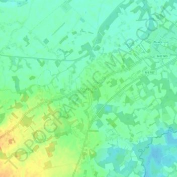 Topografische Karte Pelagićevo, Höhe, Relief