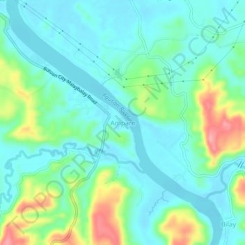 Topografische Karte Amparo, Höhe, Relief