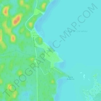 Topografische Karte Longarisse, Höhe, Relief