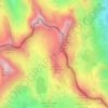 Topografische Karte Caïre Nord des Bresses, Höhe, Relief
