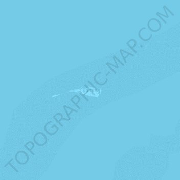 Topografische Karte Cuaming, Höhe, Relief