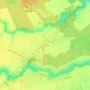 Topografische Karte Dumbrăveni, Höhe, Relief