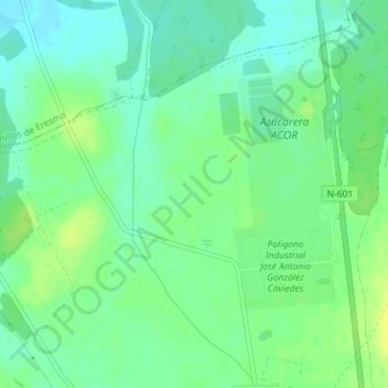 Topografische Karte El Mesegar, Höhe, Relief