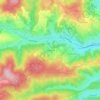 Topografische Karte Stellenwiese, Höhe, Relief