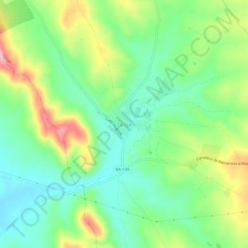 Topografische Karte Táliga, Höhe, Relief
