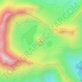 Topografische Karte Nevado de Toluca, Höhe, Relief