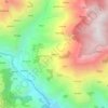 Topografische Karte Kandhi, Höhe, Relief