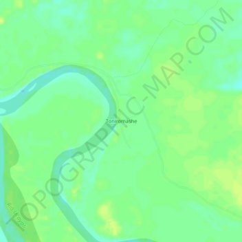 Topografische Karte Toniromashe, Höhe, Relief