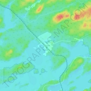 Topografische Karte Missanabie, Höhe, Relief