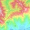 Topografische Karte Caldese, Höhe, Relief