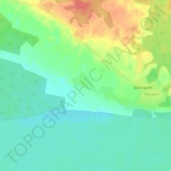 Topografische Karte Тарасьево, Höhe, Relief